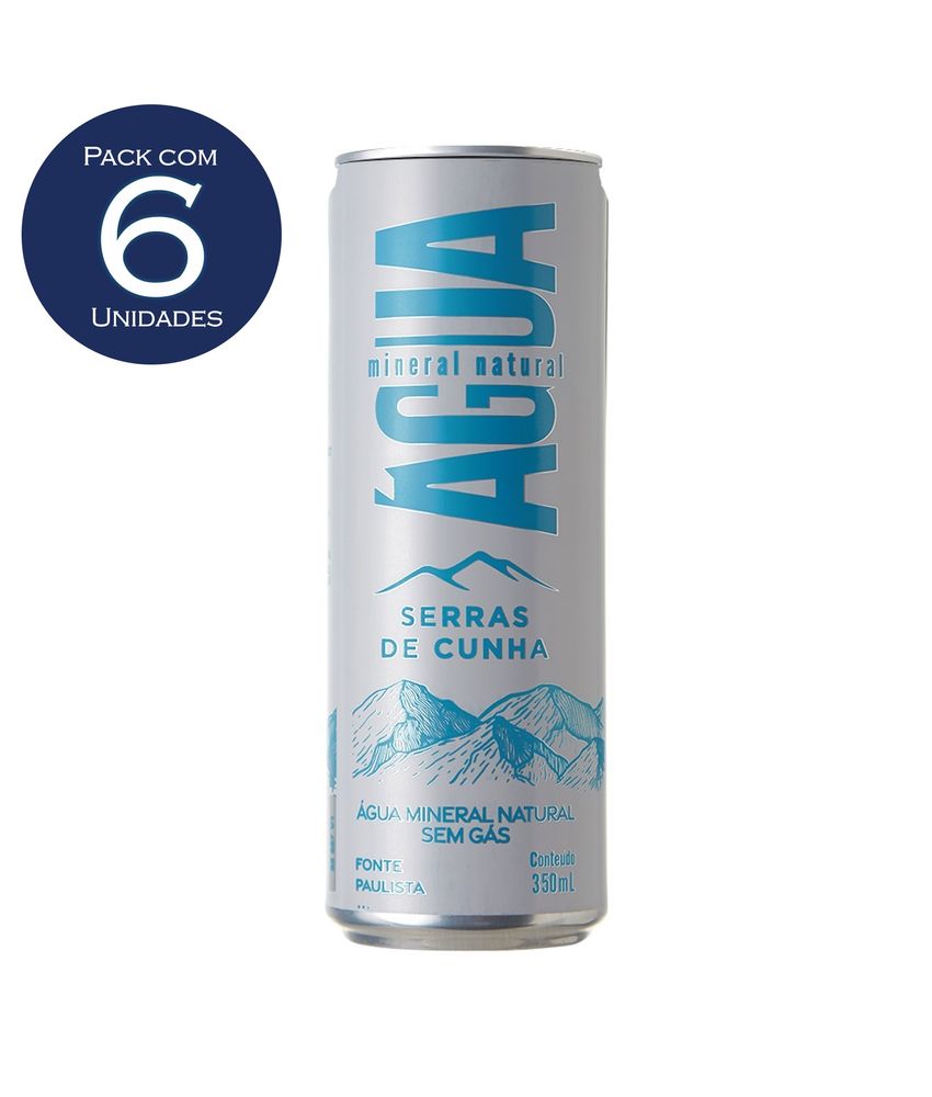 AGUA MINERAL NATURAL SERRAS DE CUNHA LATA 350mL